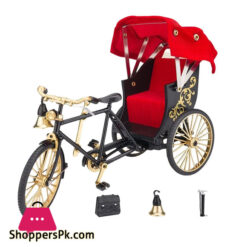 Hong Rickshaw 1:12 Decoration Crafts with Simulation Awning Alloy Collection Adult
