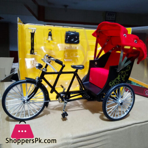 Hong Rickshaw 1:12 Decoration Crafts with Simulation Awning Alloy Collection Adult