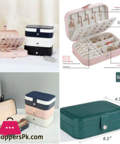 Large Capacity Jewelry Box Double Drawer Earrings Necklace Ring Storage Box Outdoor Travel Portable Jewelry Storage Box 41 Large Capacity Jewelry Box Double Drawer Earrings Necklace Ring Storage Box Outdoor Travel Portable Jewelry Storage Box - Image 3