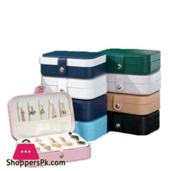 Large Capacity Jewelry Box Double Drawer Earrings Necklace Ring Storage Box Outdoor Travel Portable Jewelry Storage Box