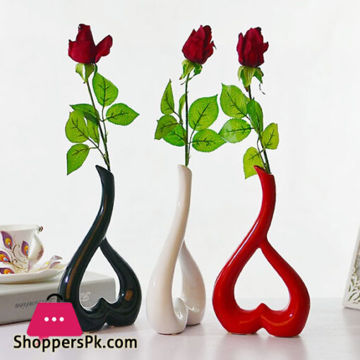 Modern Ceramic Vase New Handmade Flower Shape for Bedroom Ideal as a Creative Gift