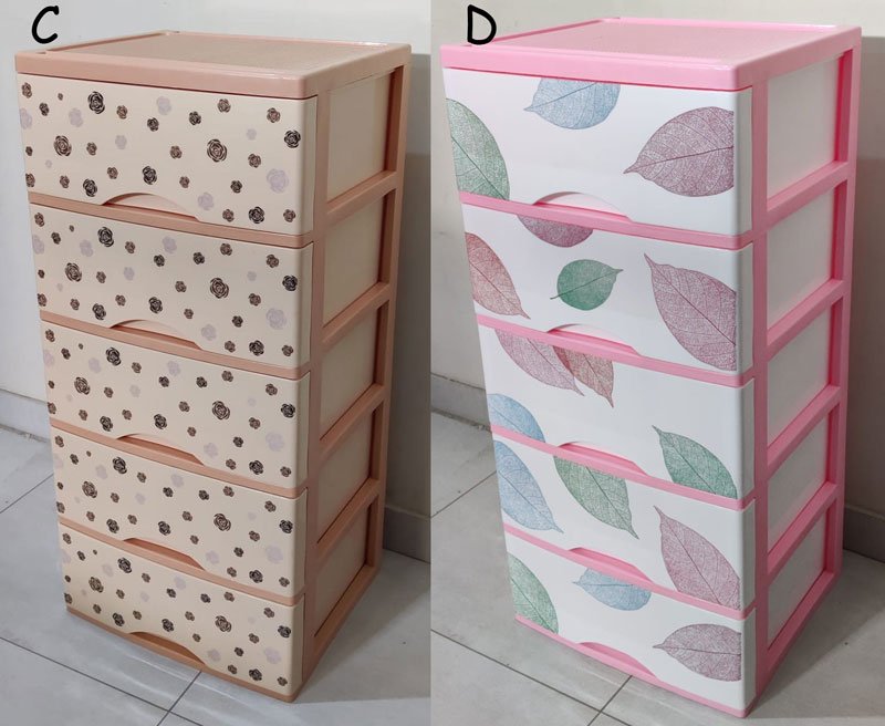 Phoenix Portable Storage 5 Drawer For Home School Office Size : L39 X W45 X 97 Cm