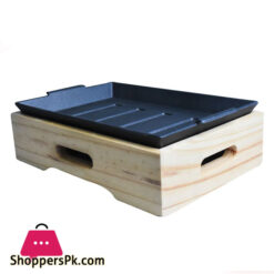 Rectangular Sizzling With Base 24 X 16 Cm