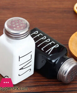 Salt and Pepper Seasoning Set Glass Salt Shaker