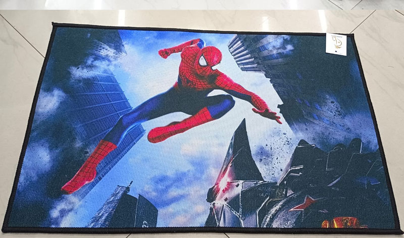 Spiderman Blue Living Room Rug Non-Slip Doormat Entrance Door Mat 40 X 60 Cm