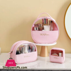 Transparent Cosmetics &Amp; Travel Compact Black Bag For Toiletries Travel Practical Accessories