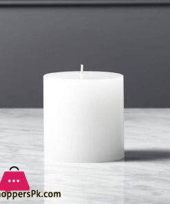 White Pillar Candle Long Burn Time Price in Pakistan 3 x 3 - Small 1 Pc