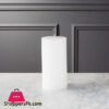 White Pillar Candle Long Burn Time Price In Pakistan 6 X 3 Inch - Large 1 Pc