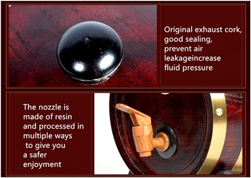 Wooden Barrel Bucket 3L Handmade Solid Wood Bucket With Stand For Storing Drinks 5 Wooden Barrel Bucket 3L Handmade Solid Wood Bucket With Stand For Storing Drinks