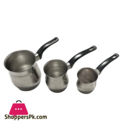 18-10 Stainless Steel Turkish Coffee Pot 3 Pc of Set