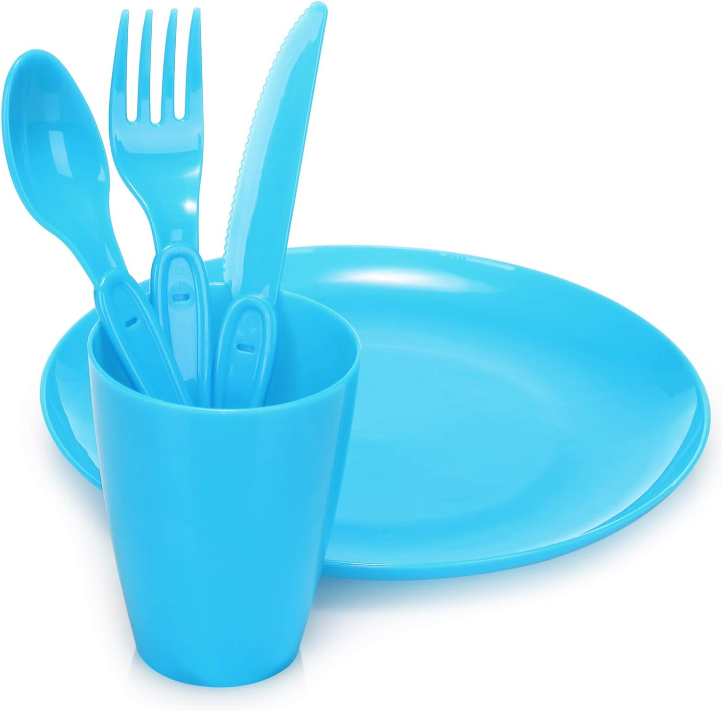 31-Piece Picnic Set Picnic Basket &Amp; Reusable Tableware Set For 6 Person Ideal Picnic Case For Camping Home Beach And Backpacking