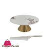 ANGELA Floral Cake Dish With Lifter 10.5 Inch BRD329