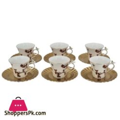 ANGELA Floral Cup & Saucer Set Of 6 BRD325