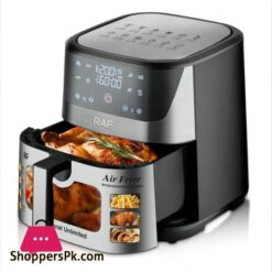 Air Fryer oven Digital Display Touchscreen Essential Air Fryer reduces fat healthier meals snack RAF Air Fryer R5350 Watts1300