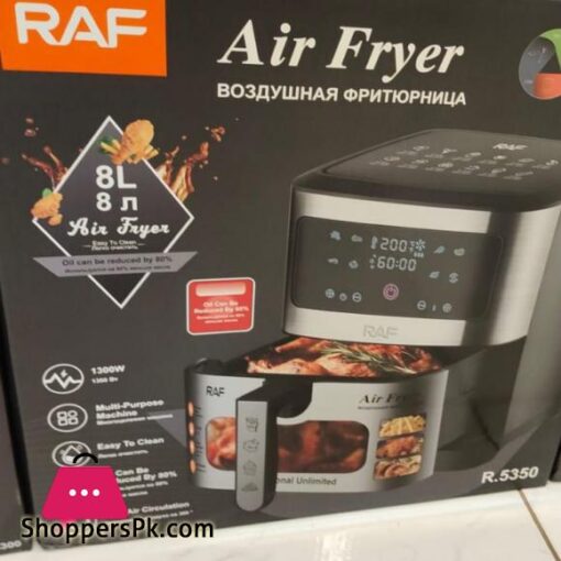 Air Fryer oven Digital Display Touchscreen Essential Air Fryer reduces fat healthier meals snack RAF Air Fryer R5350 Watts1300