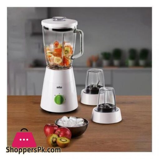 Blender 3 in 1 JB0123 with 2 Grinder Wet and Dry Power Blend Powerful Motor Imported with 1 Year Brand Warranty