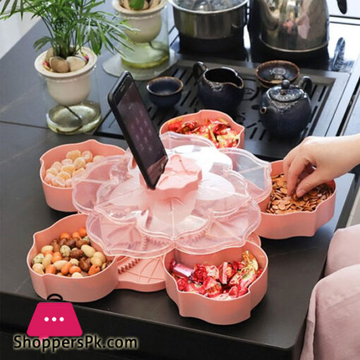 Closed Fruit Plate for Tableware Coffee Table Dried fruit High-end - Pink