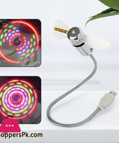Desktop Fan Flexible 360 Degree Adjustment Luminous Pocket Fan