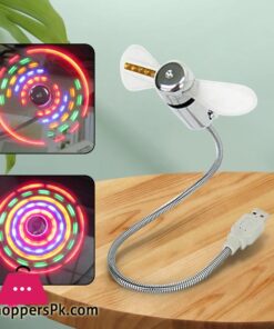 Desktop Fan Flexible 360 Degree Adjustment Luminous Pocket Fan