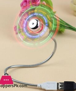 Desktop Fan Flexible 360 Degree Adjustment Luminous Pocket Fan