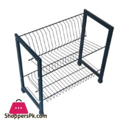ESS9909 V Shape 2 Layer Plate Rack Black