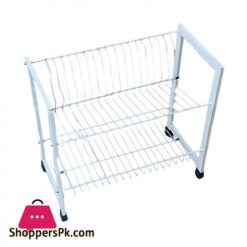 ESS9908 V Shape 2 Layer Plate Rack White
