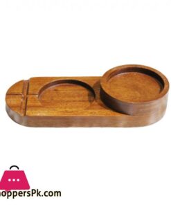 EW668020 Wooden Ash Tray Round