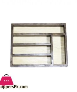 EW668018 Wooden Cutlery Rack Dark Brown