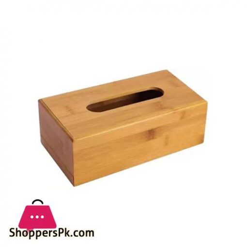 EW668011 Wooden Tissue Box Beige