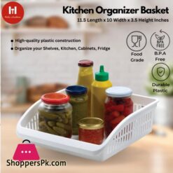 Fridge Storage Basket Retractable Storage For Fridge Space Saving Fruits Vegetables Organizer Rack Multipurpose Storage Fridge Organizer Tray Refrigerator Pull Out Drawers Large Size Fridge Baskets By Halai Traders