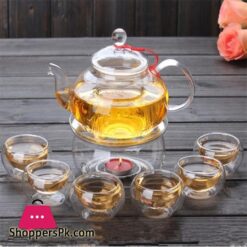 80250350450Ml Heat Resistant Double Wall Glass Milk Coffee Water Juice Cup