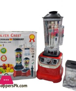 Heavy Duty 2 Cups Silver Crest SCB 919 Blender and Grinder 4500W Multifunction Blending Robot Commercial Food Fruit Juice 2 in 1 New Style
