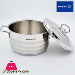 Korkmaz Astra Stainless steel Casserole 22x12 cm 4.5 liter Turkey Made