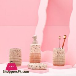 Laraine Show Bathroom Set 7 Pcs Bath Room Accessories Set Ceramic Bathroom Accessories Set