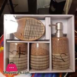 Laraine Show Bathroom Set 7 Pcs Bath Room Accessories Set Ceramic Bathroom Accessories Set