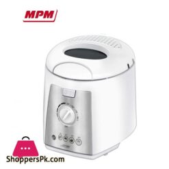 Mpm Poland Mfr 07 Compact Electric Deep Fryer 15 Litre Washable Non Stick Bowl Regulator Up To 190C Bpa 1100W 1200 15 Litres Multicolour