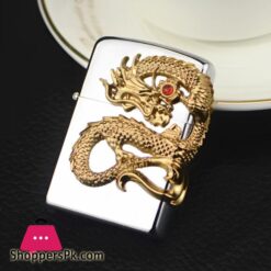 Metal Windproof Butane Gas Lighter Blue Flame Cigar Cigarete