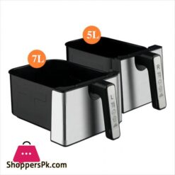 New Raf Xxxl12L Dual Zone Digital Smart Air Fryer R5342 7L 5L Bowl Capacity 1550W 1250W Stainless Steel