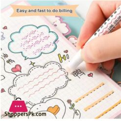 Pack Of 6 Linear Roller Color Highlighter Pen Set For Kids And Adults Best Highlighter Pens For Study Book Drawing Art M247 Rh 6Pcs 0002