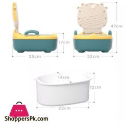 Portable Multifunctional Potty Seat Sea Green Yellow
