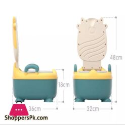 Portable Multifunctional Potty Seat Sea Green Yellow