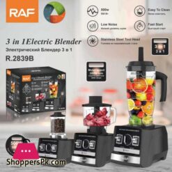 Raf R2839 3 In 1 Blender Grinder Chopper Set