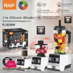 Raf R2839 3 In 1 Blender Grinder Chopper Set