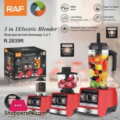 Raf R2839 3 In 1 Blender Grinder Chopper Set
