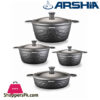 Arshia Die-Casting Aluminium 8 Pcs Cookware Set