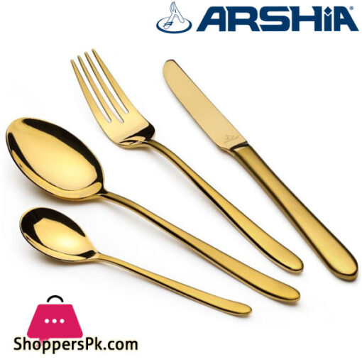 Arshia Gold Matte Cutlery Set 86 Piece TM1401GS