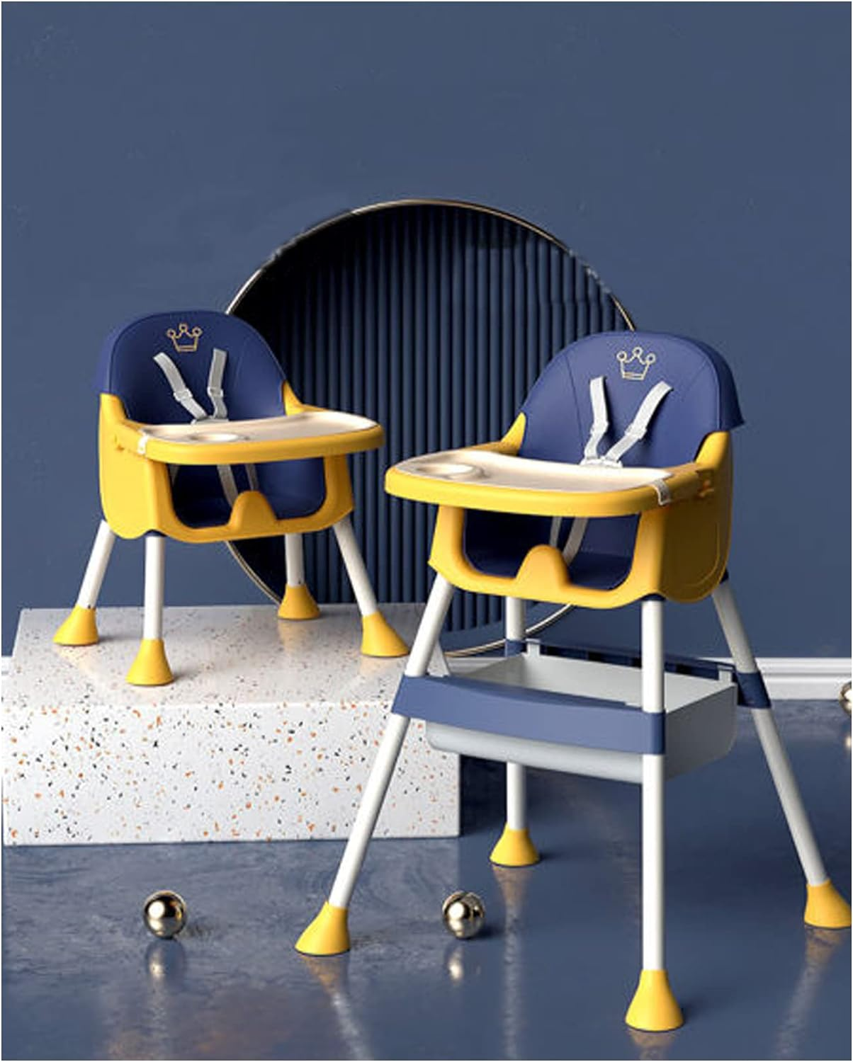 Baby High Chair For Babies And Toddlers 3 In 1 Adjustable Hight For Dinning Rest Chair And Playing Toys