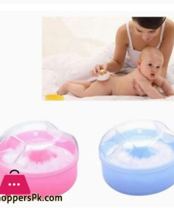 Baby Powder Puff Box (Blue)Baby Powder Puff Box (Blue)