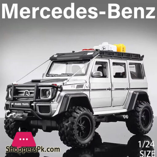 Benz G550 Adventure 4x 4² Children's Car with Tools Alloy Model Car Cast Sound and Lights Toy Car 1:24