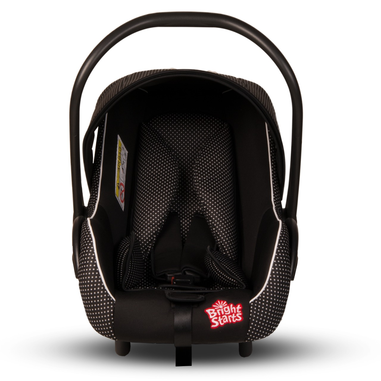 Brightstarts Carry Cot &Amp; Car Seat 0-18 Months – Bs 02 – Black Polka Dot
